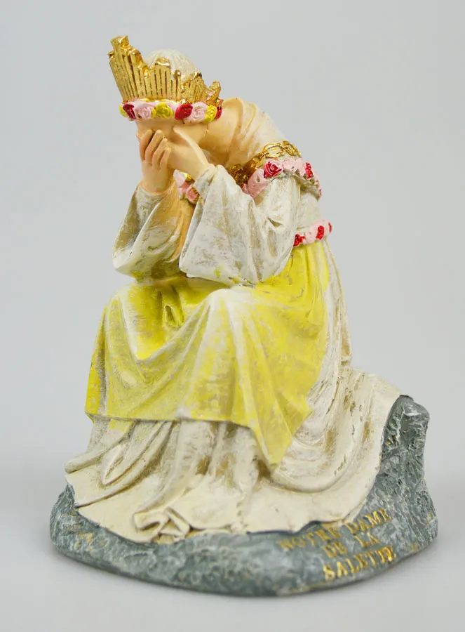 Beeld Onze Lieve Vrouw van La Salette in Tranen - 11cm (pic 3)