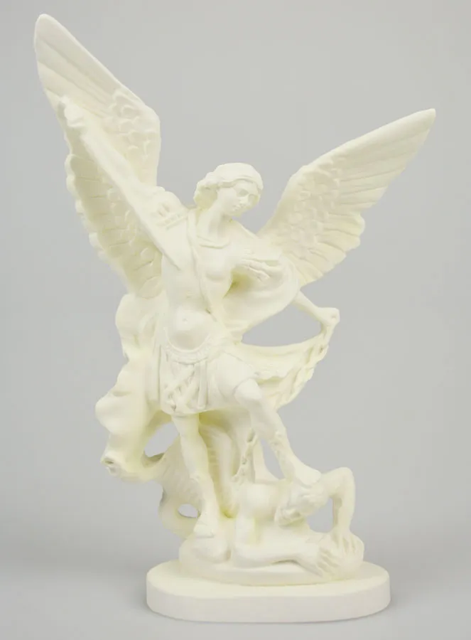 Beeld van Heilige Michaël Lichtgevend - 20 cm (pic 1)