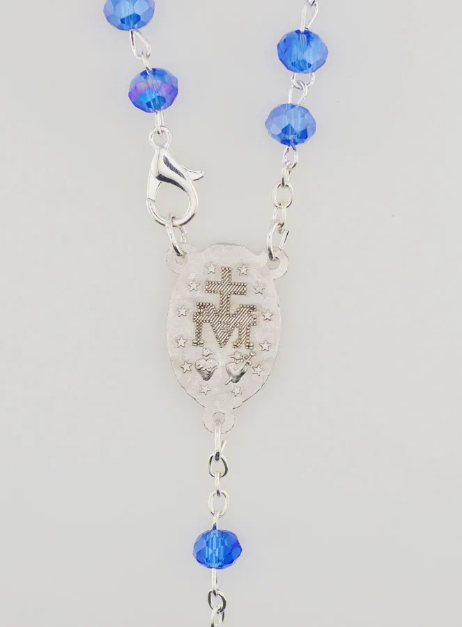 Rozenkrans van de Wonderdadige Medaille met Sluiting - Blauw (pic 4)