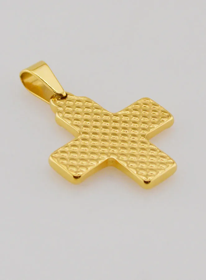 Goudkleurige Hanger Kruis Christogram - Pax, Alpha en Omega (pic 4)