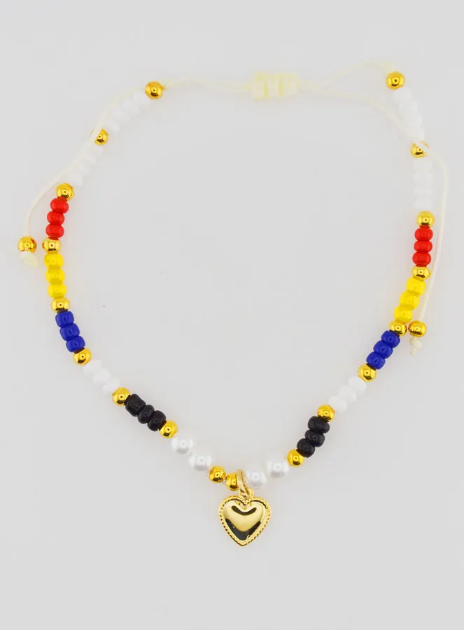 Multicolor Gevlochten Religieuze Armband - Ex Voto (pic 1)