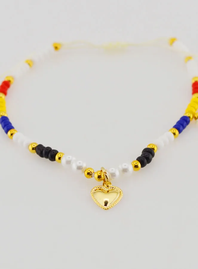 Multicolor Gevlochten Religieuze Armband - Ex Voto (pic 2)