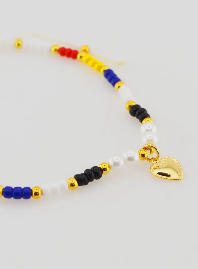 Multicolor Gevlochten Religieuze Armband - Ex Voto (pic 3)