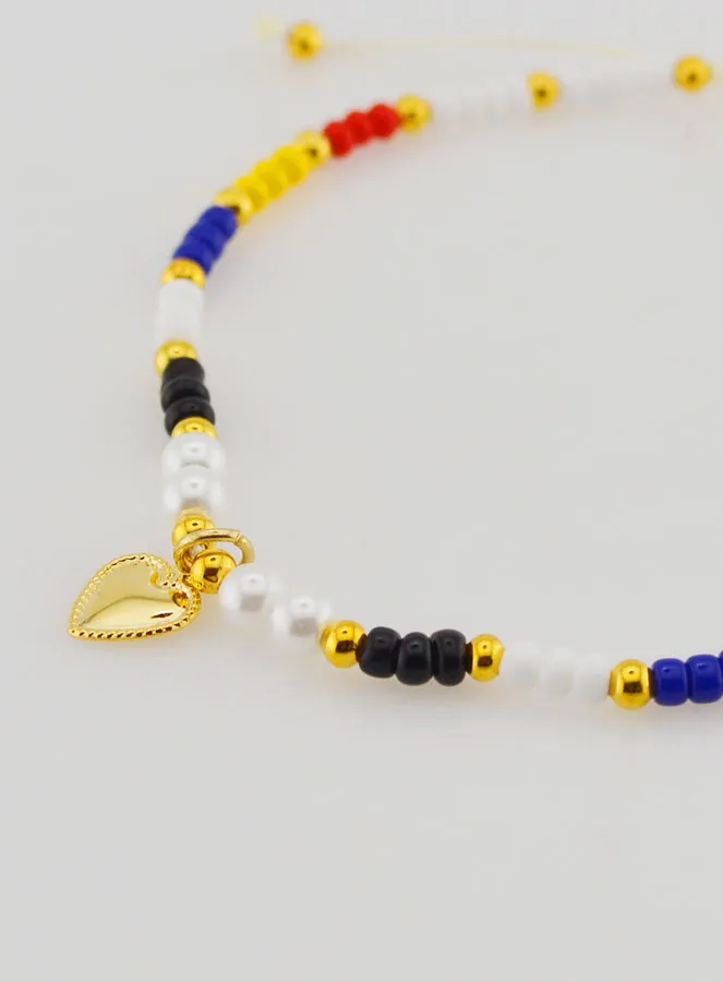 Multicolor Gevlochten Religieuze Armband - Ex Voto (pic 4)