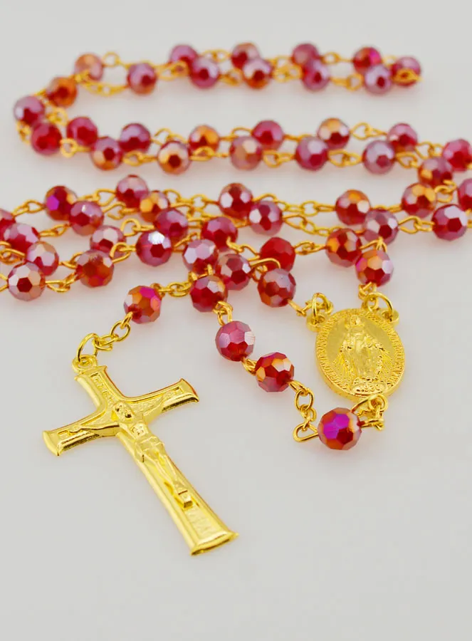 Rozenkrans van Rood Kristal en Wonderdadige Medaille (pic 2)