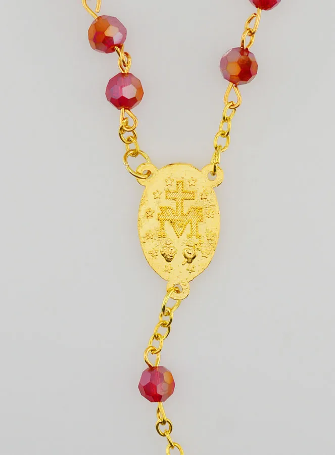 Rozenkrans van Rood Kristal en Wonderdadige Medaille (pic 4)