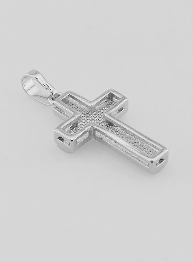 Hanger Kruis van Parelmoer en Zilverkleurig Messing (pic 4)
