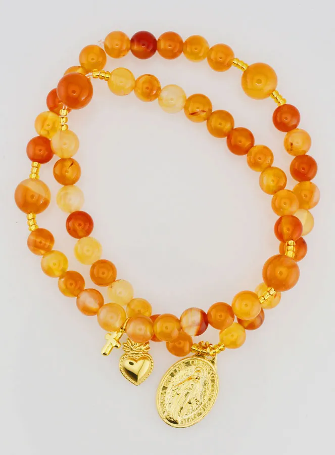 Rozenkrans Wonderdadige Medaille van Carneool (pic 1)