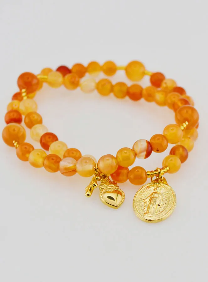 Rozenkrans Wonderdadige Medaille van Carneool (pic 2)