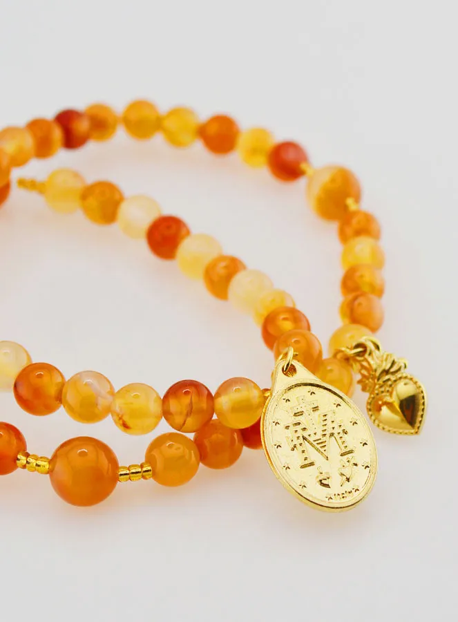 Rozenkrans Wonderdadige Medaille van Carneool (pic 3)