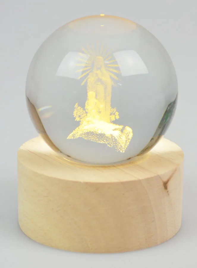 Lichtgevende Bol Onze Lieve Vrouw van Lourdes (pic 3)