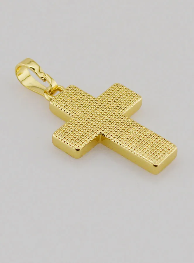 Kruis Hanger van Messing en Schelp - 20mm (pic 4)