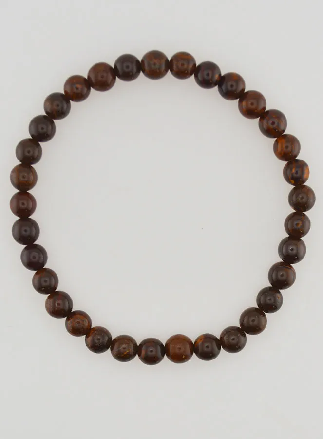 Edelsteen Armband van Boulder Opaal - 6mm (pic 1)