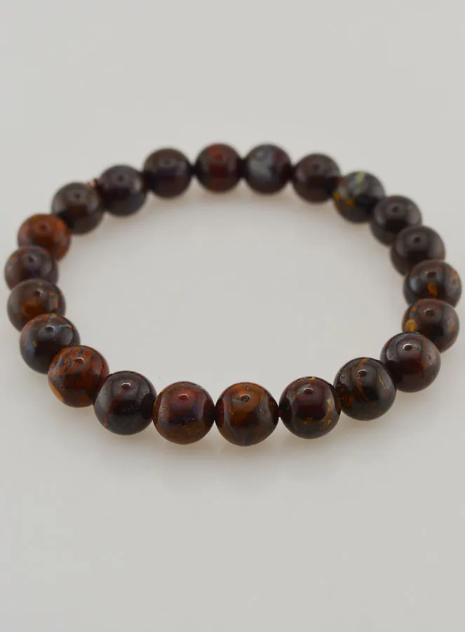 Edelsteen Armband van Boulder Opaal 8mm - A+ (pic 2)