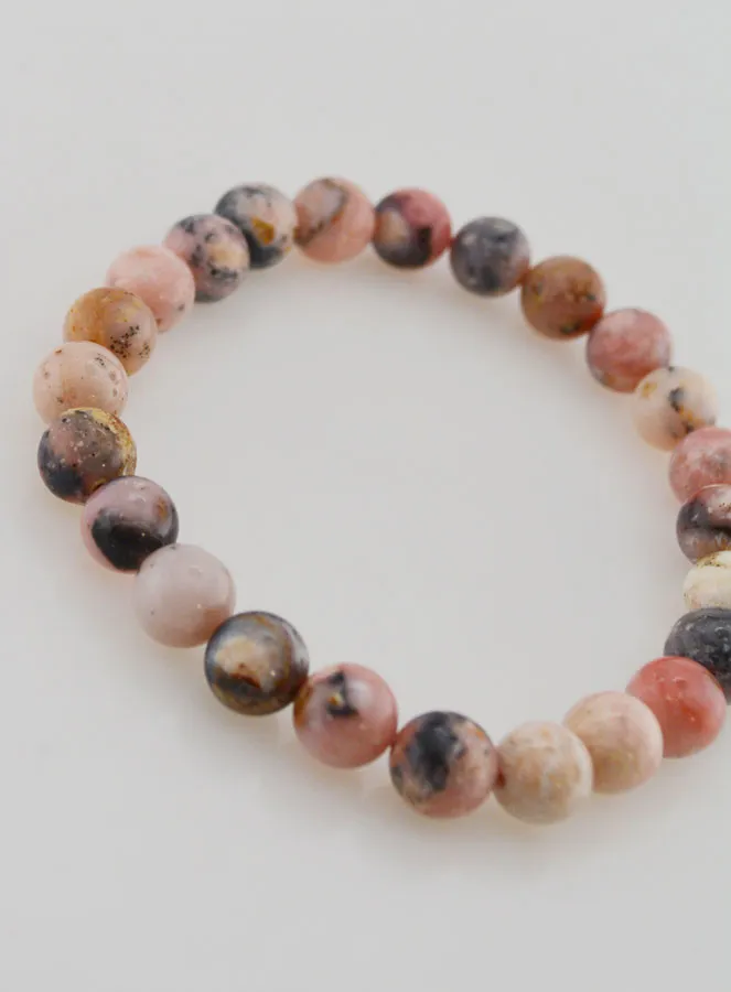 Edelsteen Armband van Roze Opaal 8mm (pic 3)