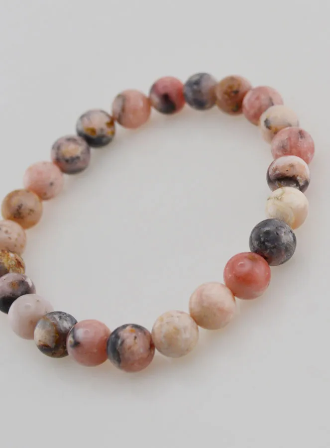 Edelsteen Armband van Roze Opaal 8mm (pic 4)