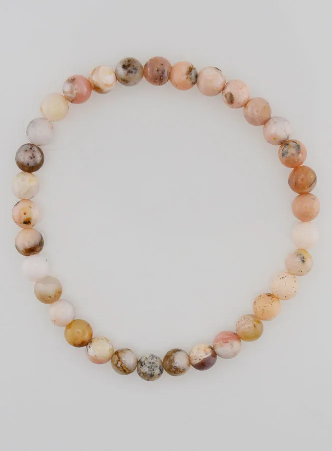 Edelsteen Armband van Roze Opaal 6mm (pic 1)