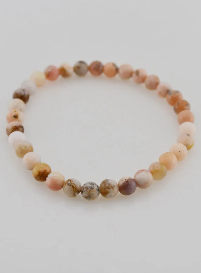 Edelsteen Armband van Roze Opaal 6mm (pic 2)