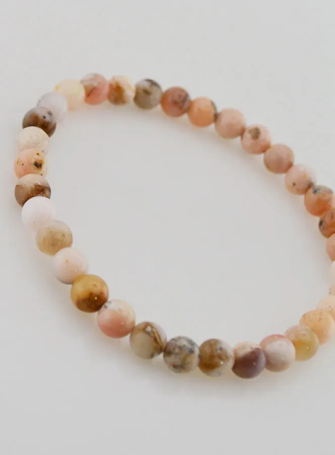 Edelsteen Armband van Roze Opaal 6mm (pic 3)