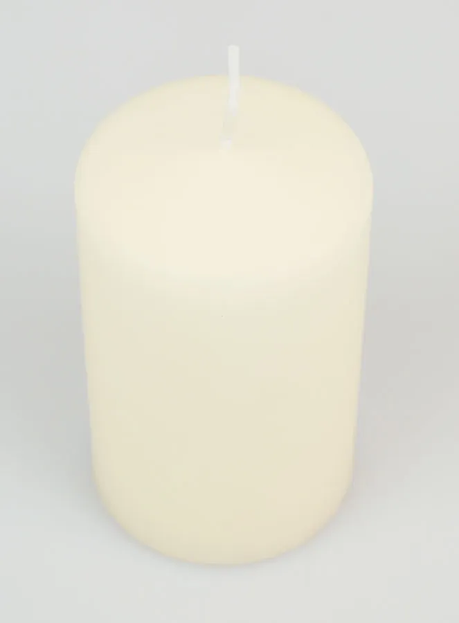 Decoratieve Tafelkaars 10 x 6 cm - Ivoor (pic 2)