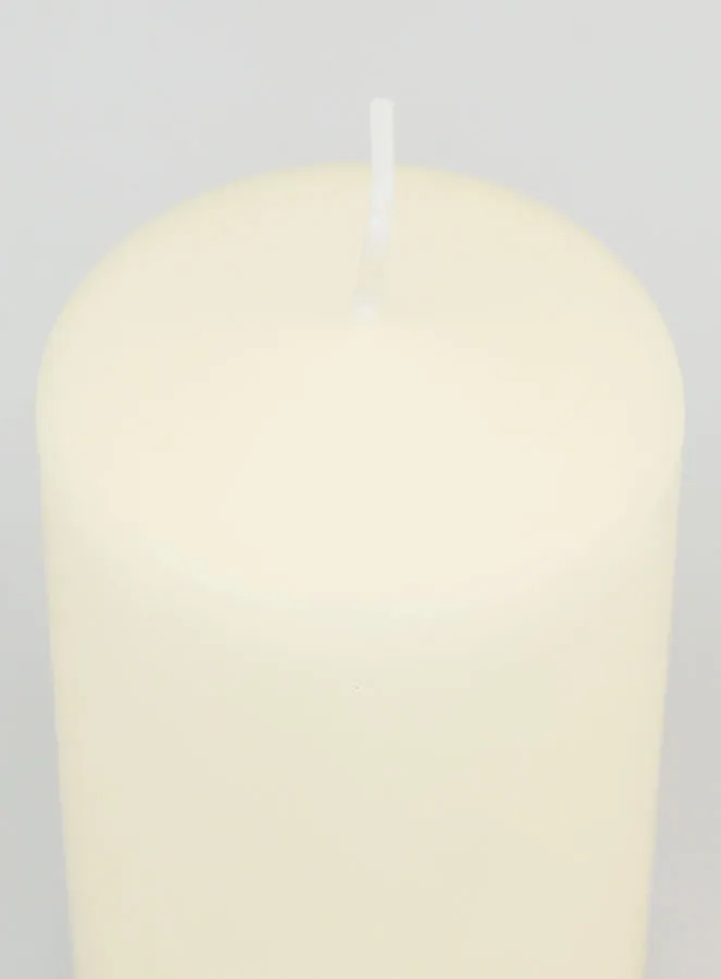 Decoratieve Tafelkaars 10 x 6 cm - Ivoor (pic 4)