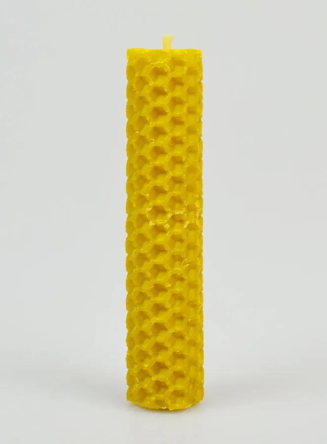 Kaars Bijenwas 100% Natuurlijk - 10cm (pic 1)