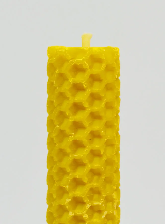 Kaars Bijenwas 100% Natuurlijk - 10cm (pic 3)