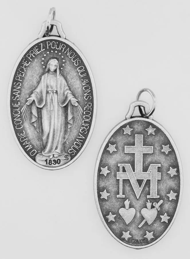 Wonderdadige medaille 30mm - Gebed in het Frans (pic 1)