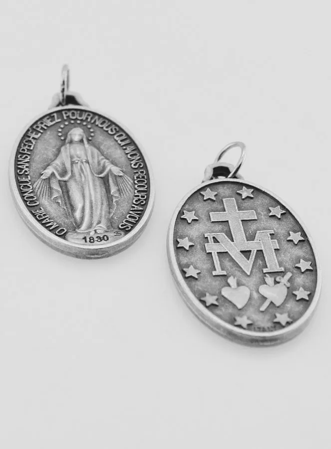 Wonderdadige medaille 30mm - Gebed in het Frans (pic 2)