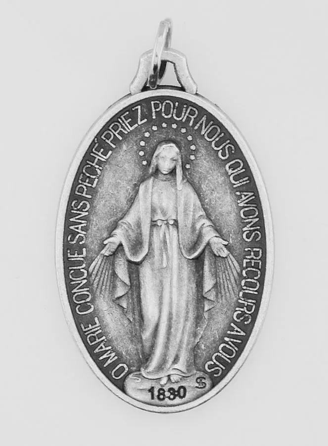 Wonderdadige medaille 30mm - Gebed in het Frans (pic 3)
