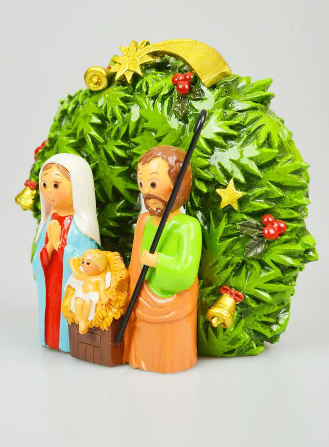 Kerstkrans Kerststal om neer te zetten - 15cm (pic 2)