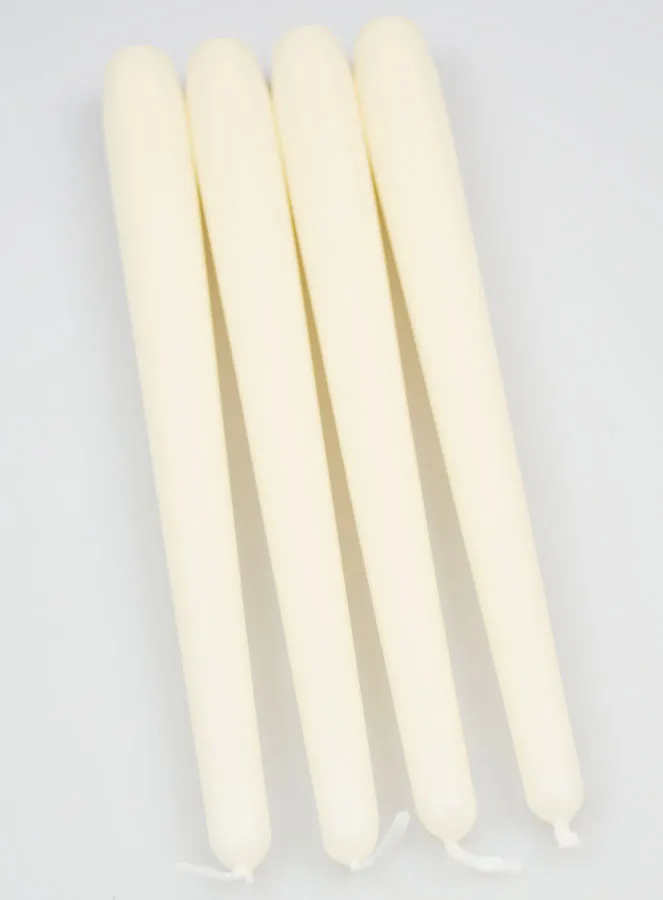 Set 4 Gotische Kaarsen Ivoor - 25cm (pic 2)