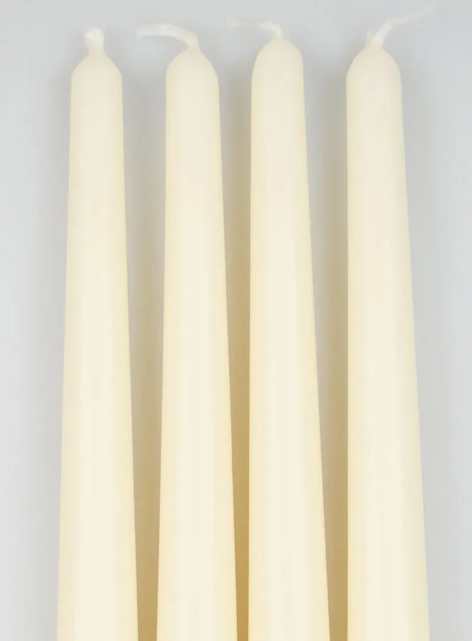 Set 4 Gotische Kaarsen Ivoor - 25cm (pic 3)