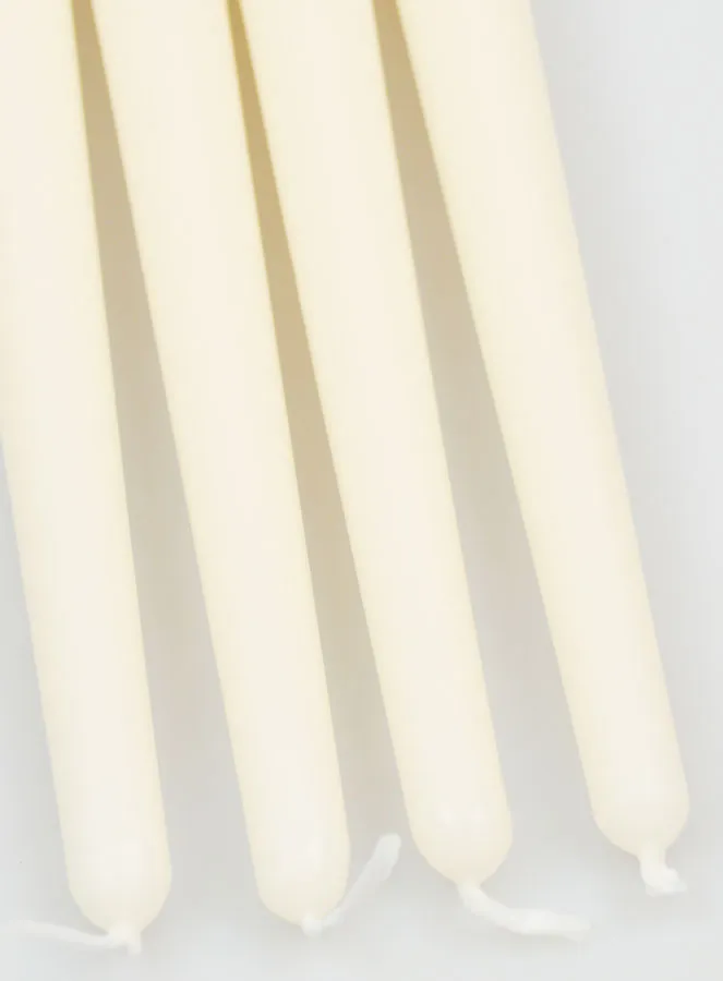 Set 4 Gotische Kaarsen Ivoor - 25cm (pic 4)