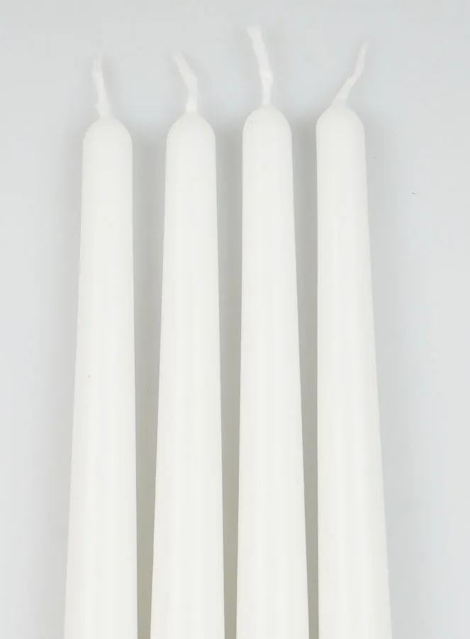 Set 4 Gotische Kaarsen 25cm - Wit (pic 3)