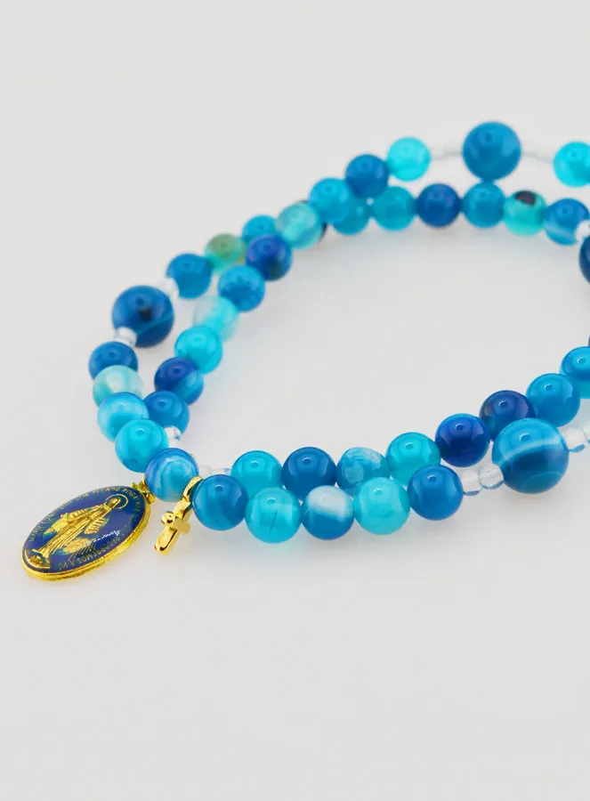 Rozenkrans Wonderdadige Medaille van Echt Agaat (pic 3)