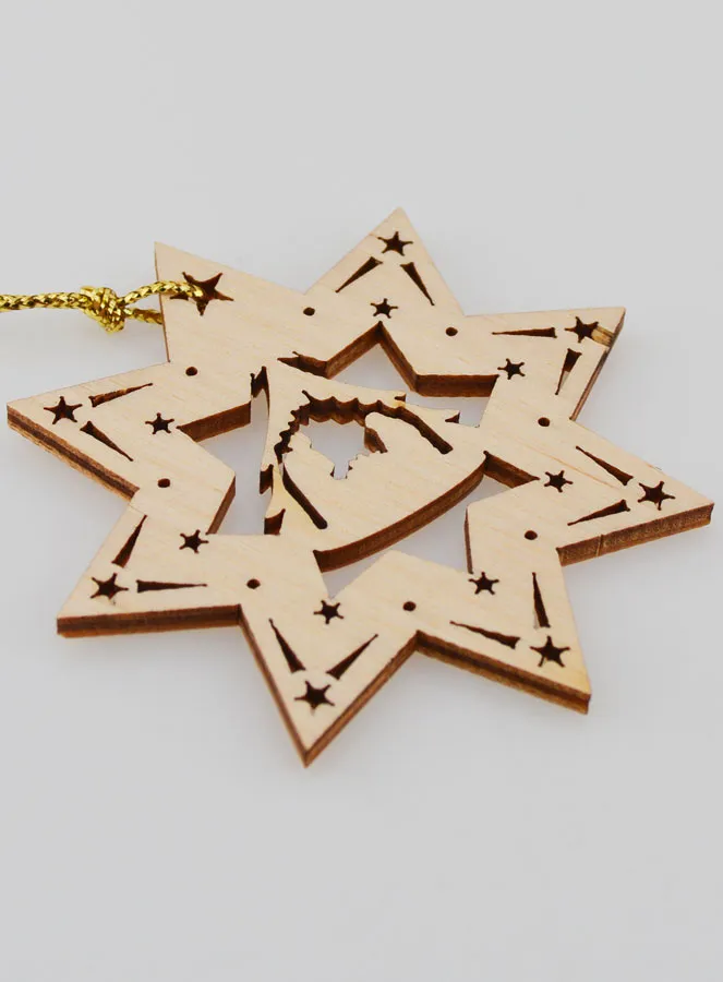 Kerstversiering Geboorte van Jezus - Ster (pic 4)