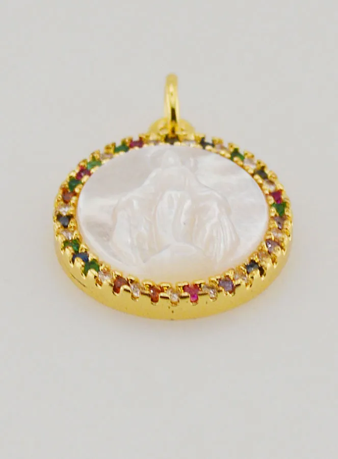 Medaille Maria Wonderdadige van Parelmoer - 15mm (pic 2)