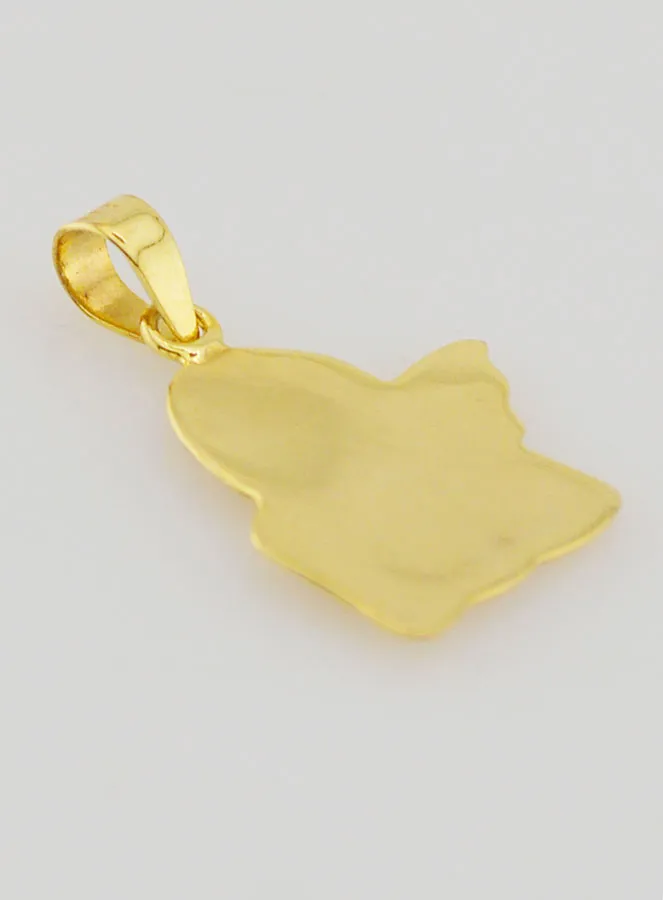 Hanger Beschermengel van 375 Goud - 14mm (pic 4)