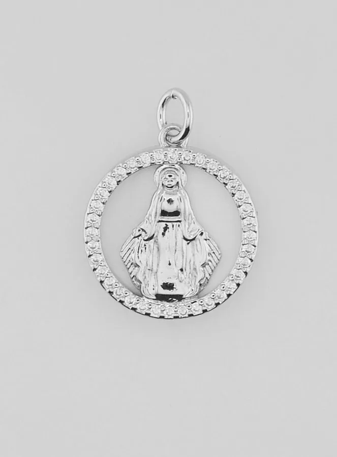 Medaille Maria Wonderdadige van Parelmoer - 15mm (pic 1)