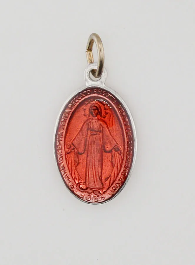 Rode Wonderdadige Medaille - 18mm (pic 3)