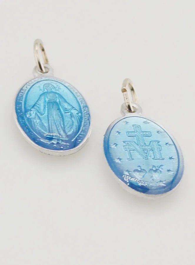Blauwe Wonderdadige Medaille - 18 mm (pic 2)
