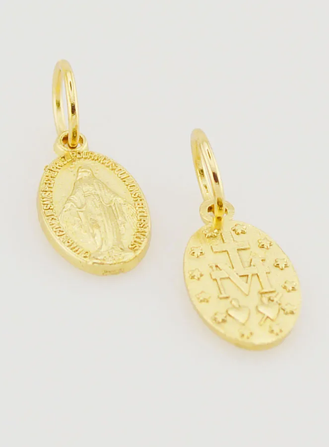 Goudkleurige Wonderdadige Medaille Rue du Bac Parijs - 12mm (pic 2)