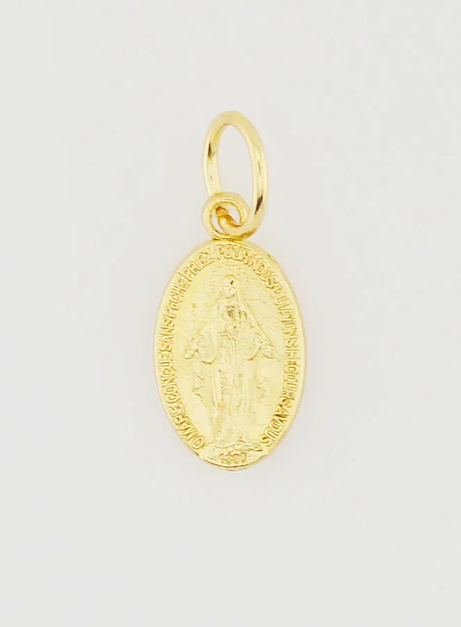 Goudkleurige Wonderdadige Medaille Rue du Bac Parijs - 12mm (pic 3)