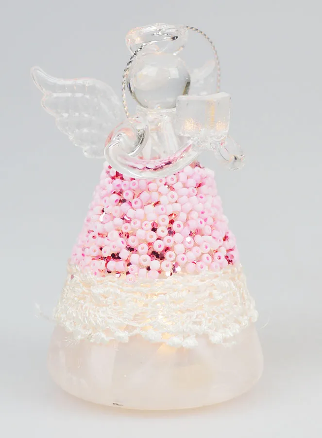 Set van 6 Lichtgevende Kerst Engelen - 8cm (pic 3)