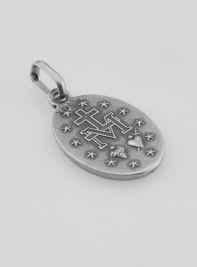 Zilveren Wonderdadige Medaille van de Rue du Bac in Parijs - 18mm (pic 4)