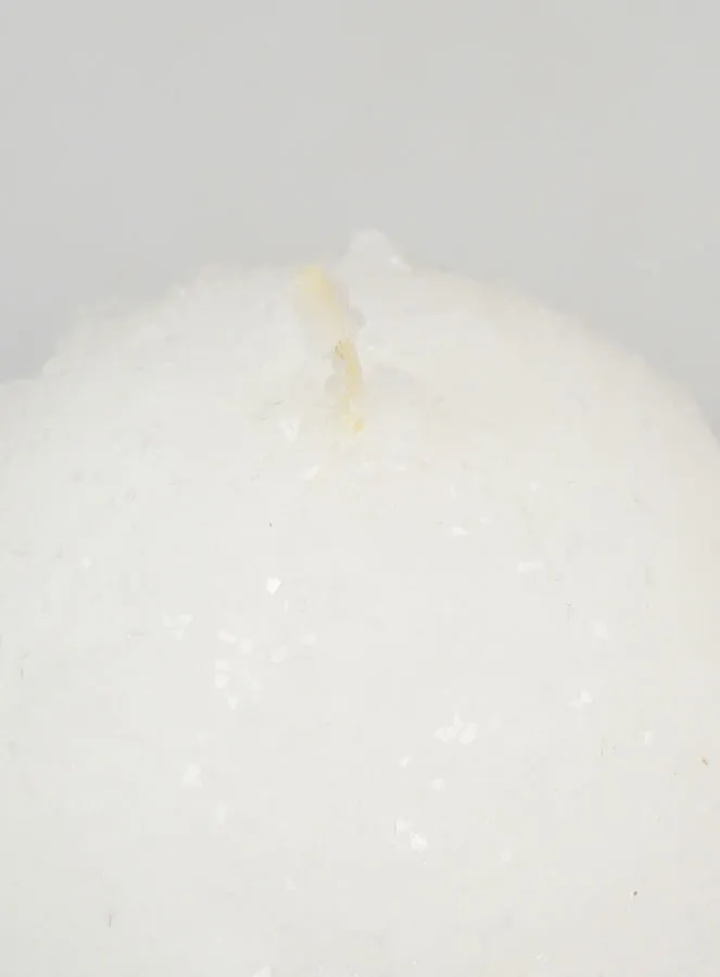 Decoratieve Kaars Winter Bal - 8cm (pic 4)