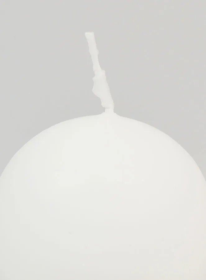 Decoratieve Bolkaars 60mm - Wit (pic 3)