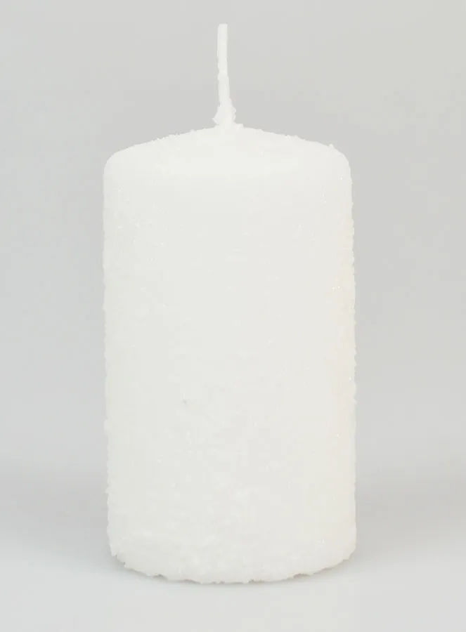 Kerstkaars met Sneeuweffect - 10cm (pic 1)