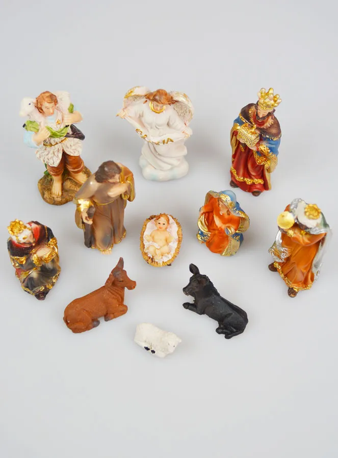 Kerststal met 11 Figuren - 8cm (pic 2)